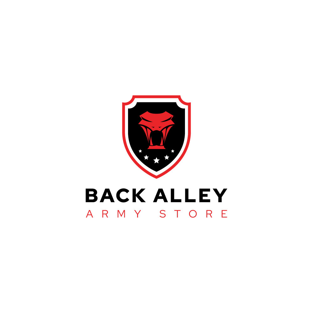 Logo Back Alley Army Store