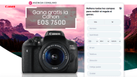Logo Avenida Consumo: Canon EOS 750D - ES