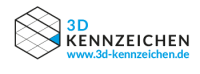 Logo 3D Kennzeichen - DE